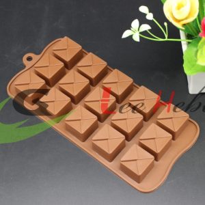 MOLDE SILICONA PARA CHOCOLATE - FORMA DE CUADRADO