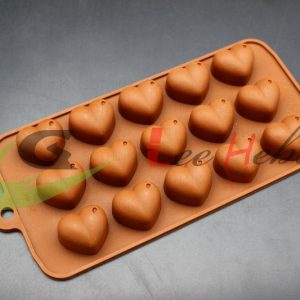 MOLDE SILICONA PARA CHOCOLATE - FORMA DE CORAZÓN