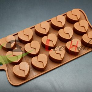 MOLDE SILICONA PARA CHOCOLATE – FORMA DE CORAZÓN 1 MOLDE SILICONA PARA CHOCOLATE – FORMA DE CORAZÓN - Imagen 1