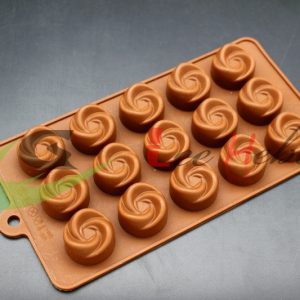 MOLDE SILICONA PARA CHOCOLATE – FORMA DE ROSA