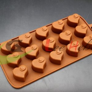MOLDE SILICONA PARA CHOCOLATE - FORMA DE CORAZÓN