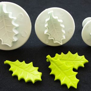 Cortador de Galletas - Hoja Muérdago 3pcs. 5 Cortador de Galletas - Hoja Muérdago 3pcs. - Imagen 3