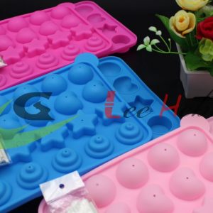 MOLDE DE SILICONA PARA HACER PIRULETAS-FORMAS (COMO CORAZONES, ESTRELLAS, CÍRCULOS, ETC.)