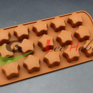 MOLDE SILICONA PARA CHOCOLATE – FORMA DE ESTRELLAS 1 molde de estrellas