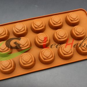 MOLDE SILICONA PARA CHOCOLATE –FORMA DE ROSA