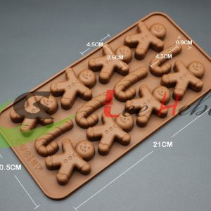 MOLDE SILICONA P/CHOCOLATE -CONJUNTO DE NAVIDAD - Imagen 1