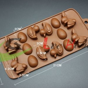 MOLDE SILICONA P/CHOCOLATE -PASCUA - Imagen 1