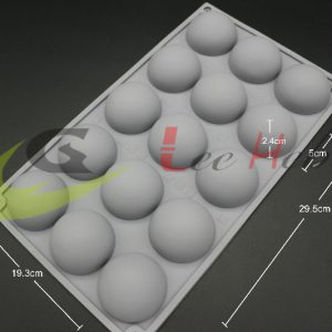MOLDE SILICONA PARA CHOCOLATE-FORMA DE SEMICIRCULAR