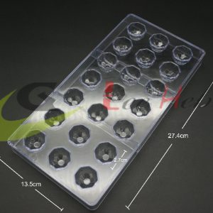 MOLDE ACRÍLICO PARA CHOCOLATE - FORMA DE DIAMANTE S652-50