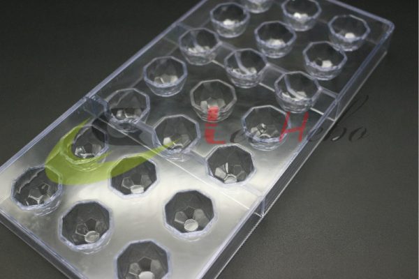 MOLDE ACRÍLICO PARA CHOCOLATE - FORMA DE DIAMANTE S652-50 1 IMG 8248