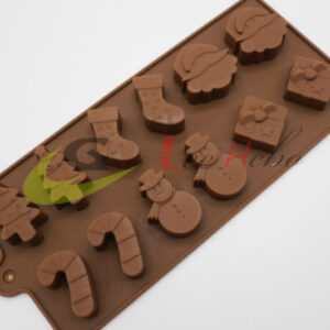 MOLDE SILICONA P/CHOCOLATE -TEMA NAVIDEÑO - Imagen 3