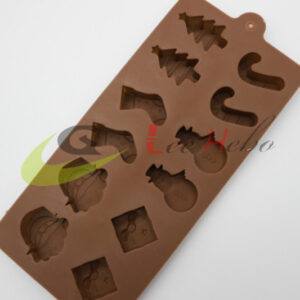 MOLDE SILICONA P/CHOCOLATE -TEMA NAVIDEÑO - Imagen 2