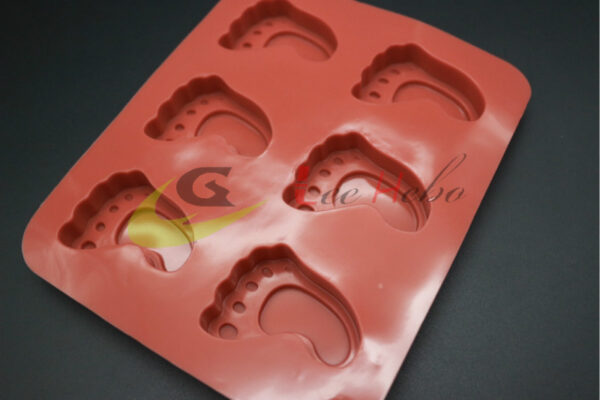 MOLDE SILICONA PARA CHOCOLATE – FORMA DE PIE 1 M PIES1