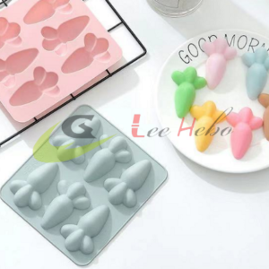 MOLDE SILICONA PARA CHOCOLATE-FORMA DE ZANAHORIA DE PASCUA