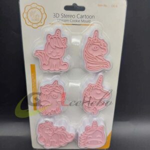 Cortador de Galletas - Unicornio 6pcs - Imagen 2