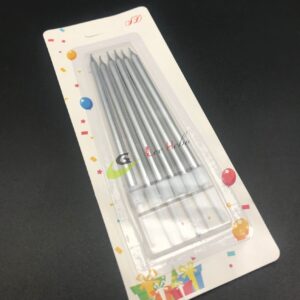 VELAS DE CUMPLEAÑOS (1pcs)--plata