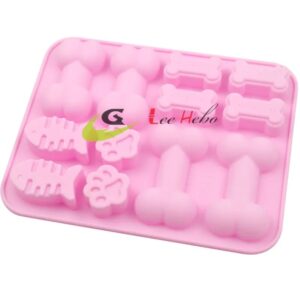 MOLDE SILICONA PARA CHOCOLATE-FORMA DE GALLETA PARA MASCOTAS.