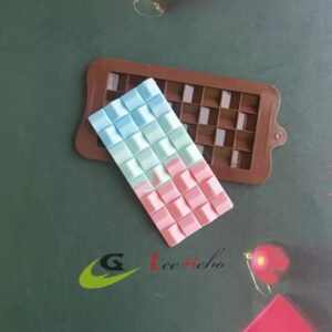 MOLDE SILICONA PARA CHOCOLATE – FORMA DE RECTÁNGULO - Imagen 1