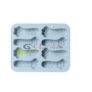 MOLDE SILICONA PARA CHOCOLATE-FORMA DE PATITA DE GATO Y PERRO.