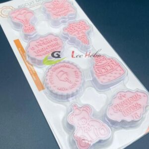 Cortador de Galletas - Happy Birthday 8pcs. 2 Cortador de Galletas - Happy Birthday 8pcs. - Imagen 1