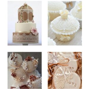 MOLDE DE SILICONA CON RIBETE DE ENCAJE - Imagen 4