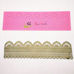 MOLDE DE SILICONA CON RIBETE DE ENCAJE