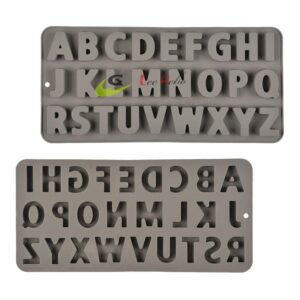 MOLDE SILICONA PARA CHOCOLATE-FORMA DE LETRAS MAYÚSCULAS