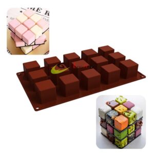 MOLDE SILICONA PARA CHOCOLATE-FORMA DE CUADRADO