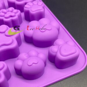 MOLDE SILICONA PARA CHOCOLATE – FORMA DE PATA DE PERRO - Imagen 3