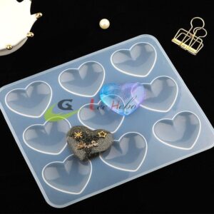 MOLDE SILICONA P/RESINA CORAZÓN DJ-503