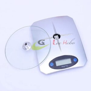 PESA REDONDA CON PLATO DE VIDRIO KE-5/ 5KG 5 PESA REDONDA CON PLATO DE VIDRIO KE-5/ 5KG - Imagen 3