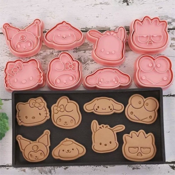 Cortador de Galletas - Hello Kitty 8pcs 2 D NQ NP 2X 978246 MLC70003040317 062023 F