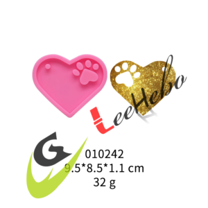 MOLDE PARA FONDANT-FORMA DE CORAZÓN PARA HUELLAS