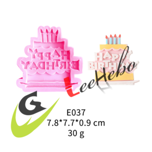 MOLDE PARA FONDANT-FORMA DE PASTEL DE CUMPLEAÑOS. - Imagen 1