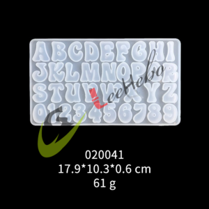 MOLDE SILICONA P/RESINA 020041 -NÚMEROS Y LETRAS MAYÚSCULAS