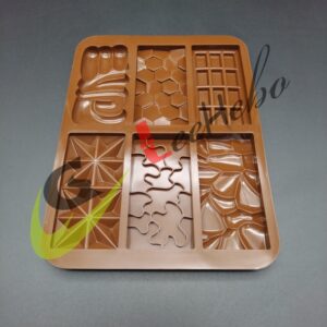 MOLDE SILICONA P/CHOCOLATE-VARIOS CUADRADOS DE CHOCOLATE - Imagen 2