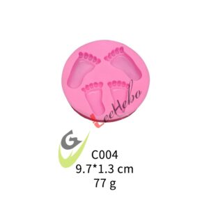 MOLDE PARA FONDANT -FORMA DE PIE DE BEBÉ
