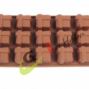 MOLDE SILICONA P/CHOCOLATE - BOMBONES REGALOS CUBO CINTA