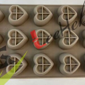 MOLDE SILICONA PARA CHOCOLATE-FORMA DE CORAZON