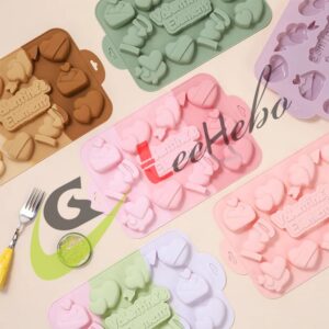 MOLDE SILICONA PARA CHOCOLATE-FORMA DE CORAZONES DE SAN VALENTÍN