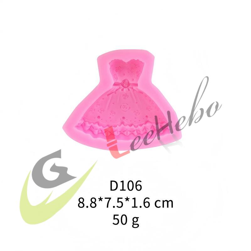 MOLDE PARA FONDANT-FORMA DE VESTIDO DE PRINCESA