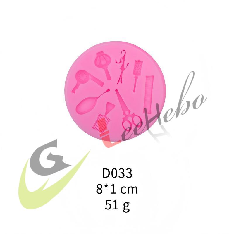 MOLDE PARA FONDANT-TEMÁTICA DE BELLEZA Y PELUQUERÍA