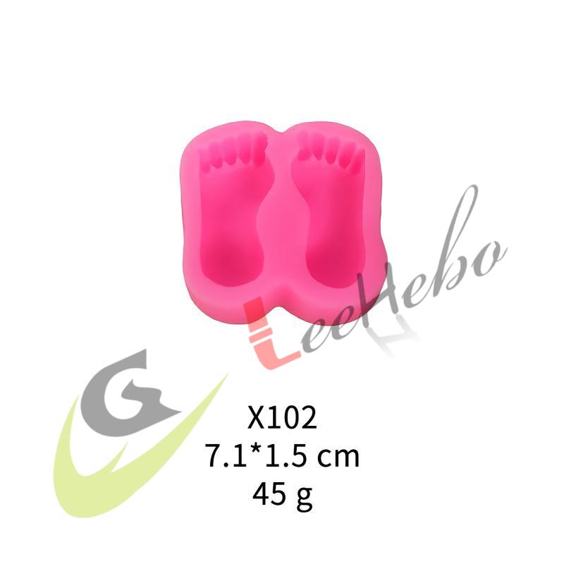 MOLDE PARA FONDANT -HUELLAS DE PIES