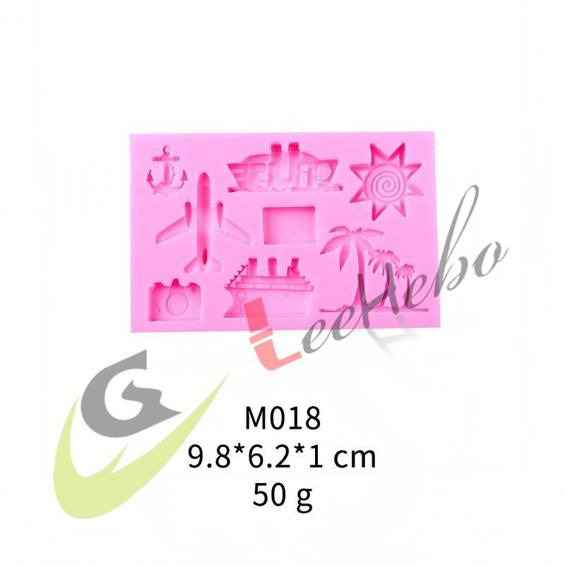 MOLDE PARA FONDANT-TEMÁTICA DE VIAJES Y VACACIONES.