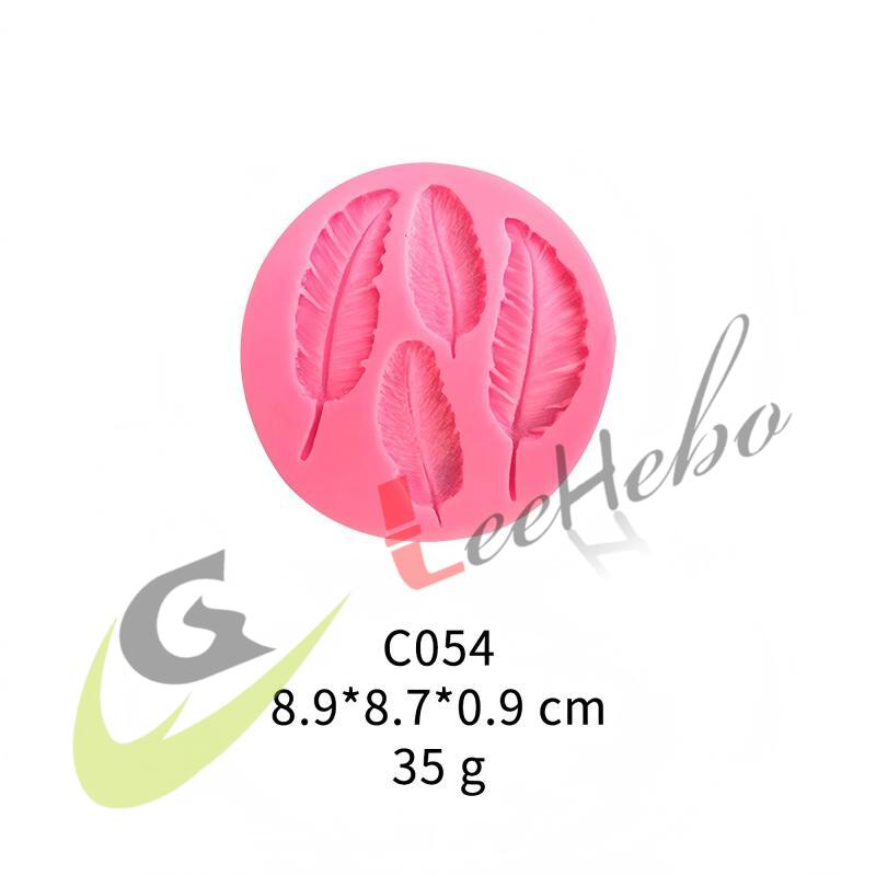 MOLDE PARA FONDANT-FORMA DE PLUMAS