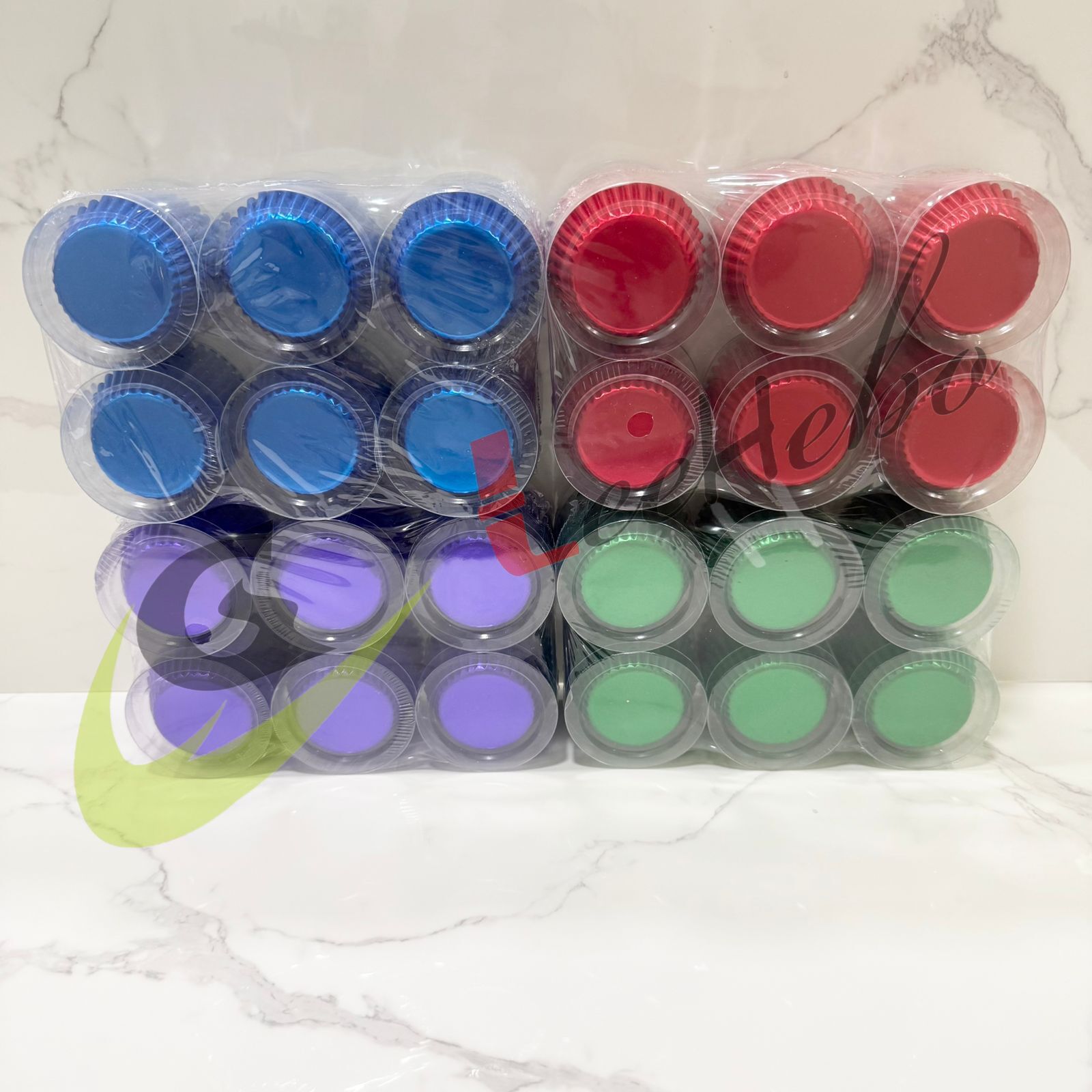 Home 130 CAPSULAS METALIZADAS 12cm (Pack x 6 unidades )