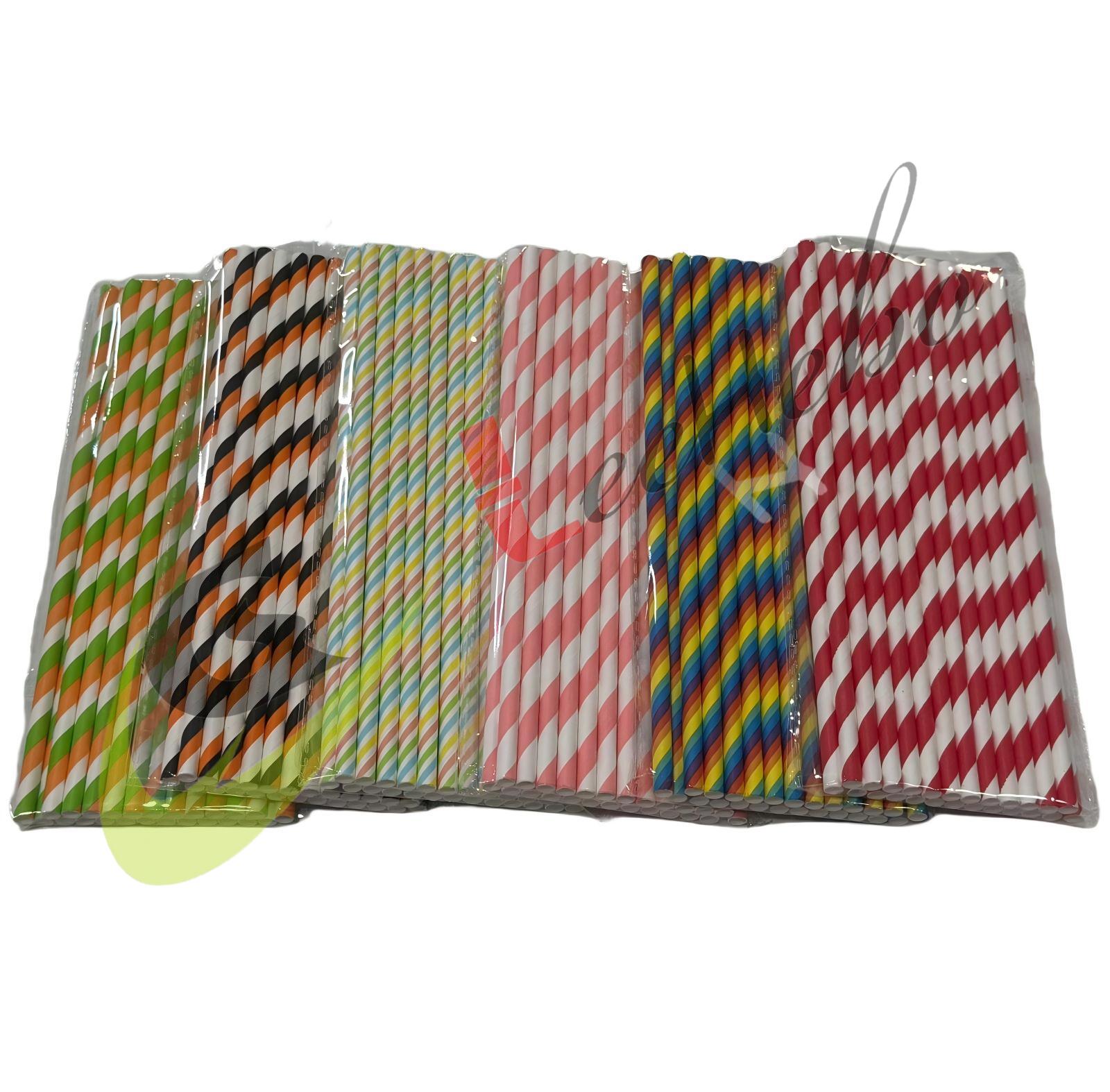 PAJITAS DE PAPEL ECOLÓGICAS DE COLORES