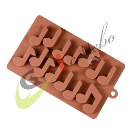 MOLDE SILICONA PARA CHOCOLATE – FORMA DE NOTA MUSICAL