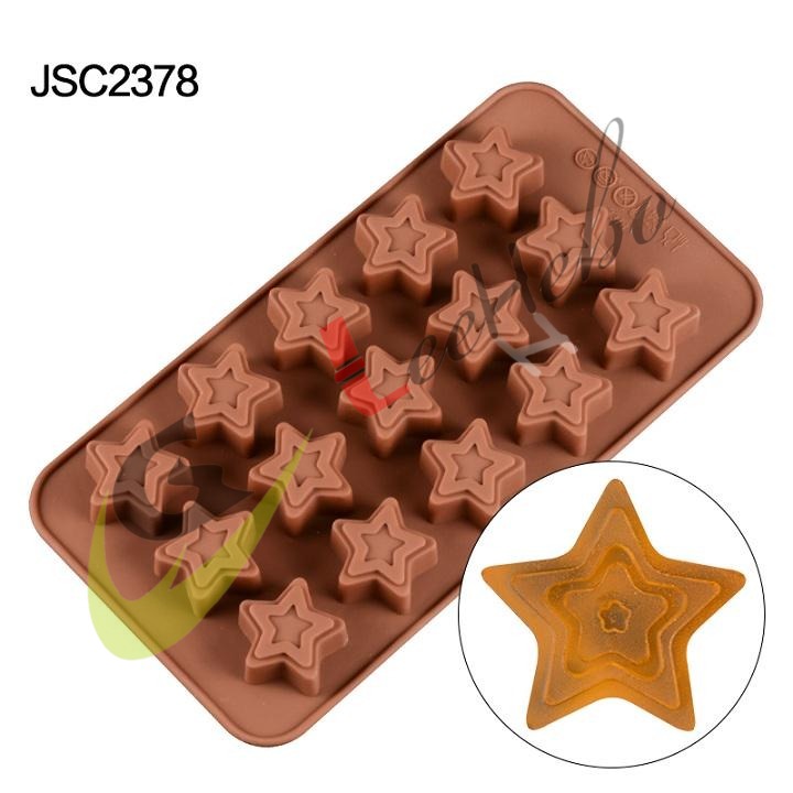 MOLDE SILICONA PARA CHOCOLATE – FORMA DE ESTRELLA